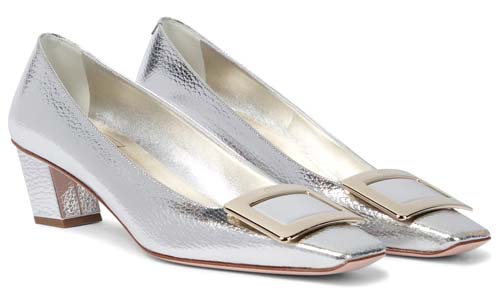 Belle Vivier metallic leather pumps, Roger Vivier